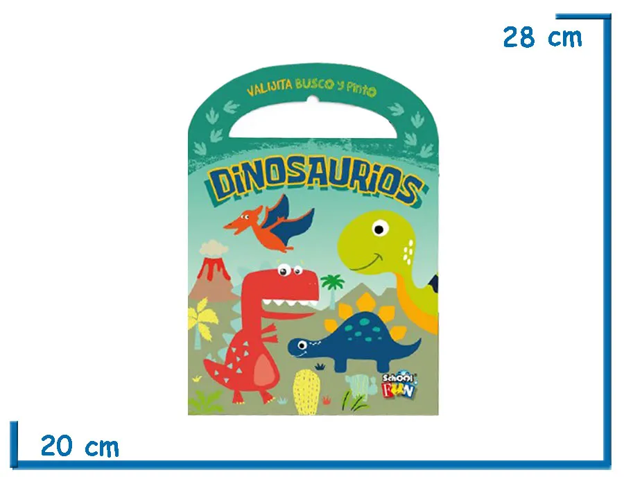 LIBRO VALIJA BUSCO Y PINTO DINOSAURIOS
